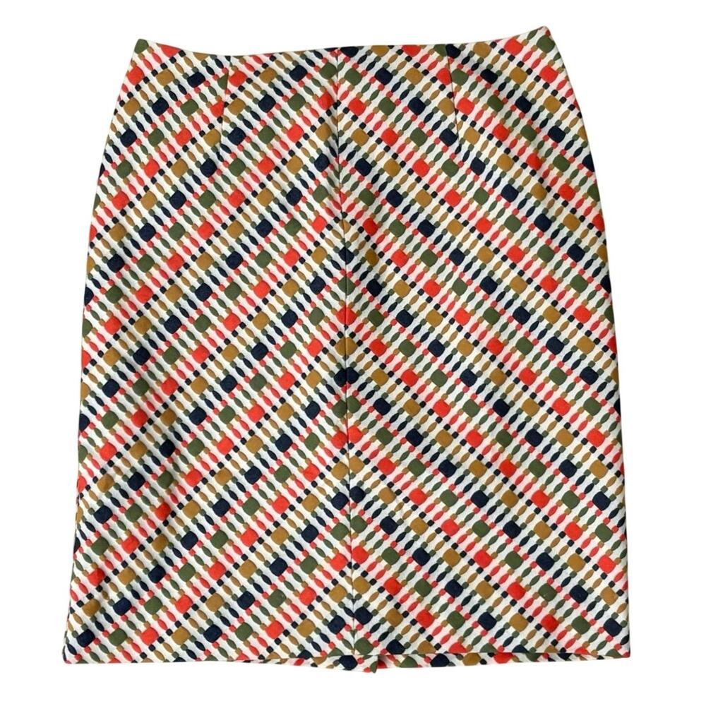 Hutch Geometric Print Mini Skirt Colorful Mod A-Line Lined Size 2 Office Brunch